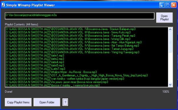 Download Simple Winamp Playlist Viewer